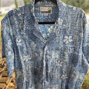 Blue‎ Casual Button Down Shirt